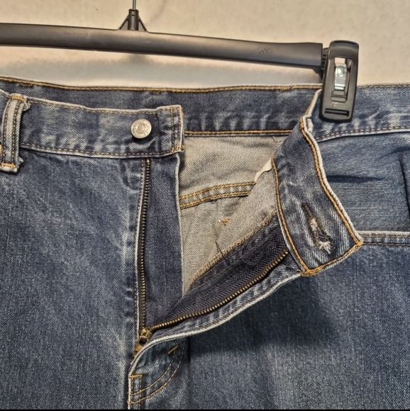 Levi's 517 Bootcut Men's Jeans Dark Wash Loose Fit Western Wear - Picture 9 of 12